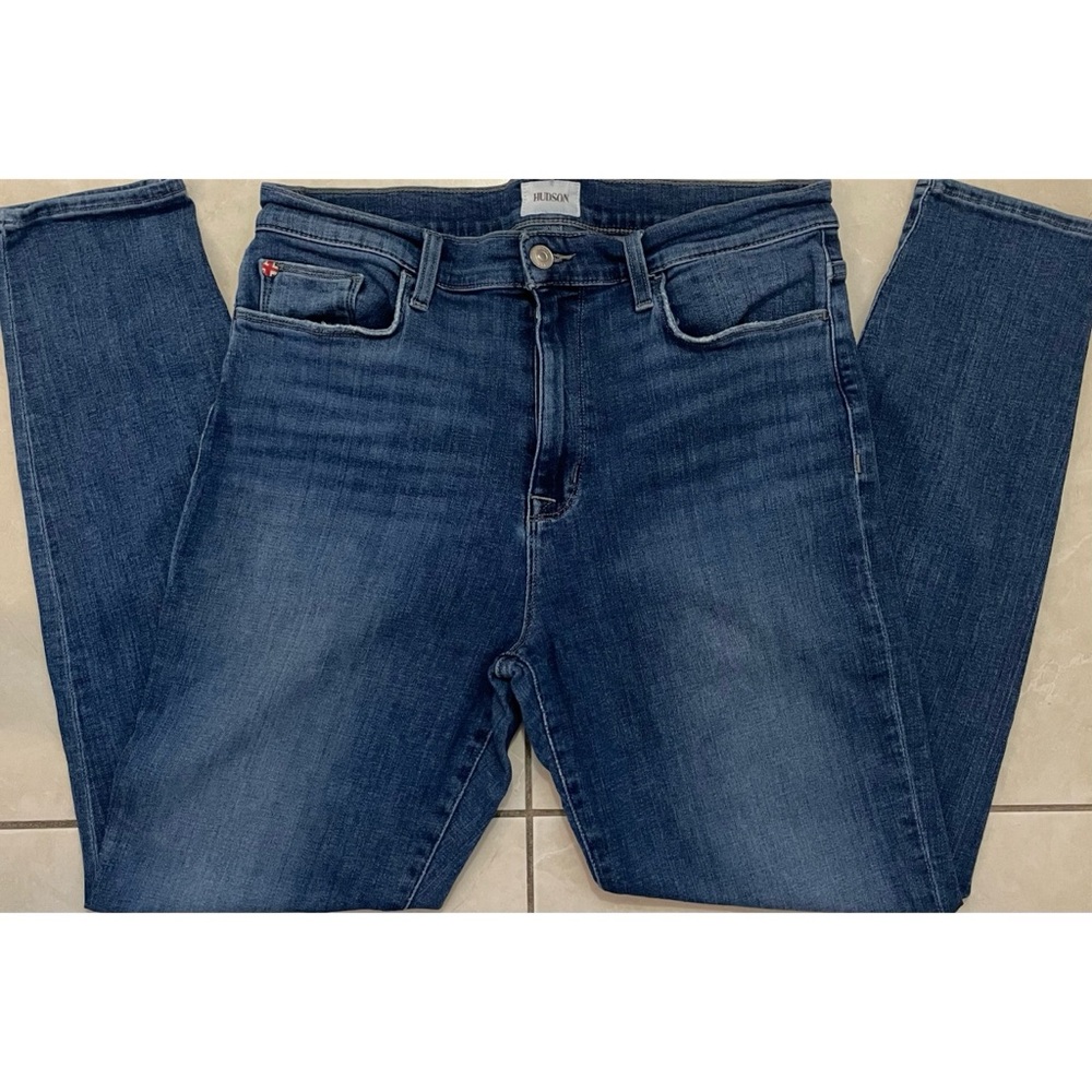 Hudson “Blair” High Rise Skinny Denim Jeans